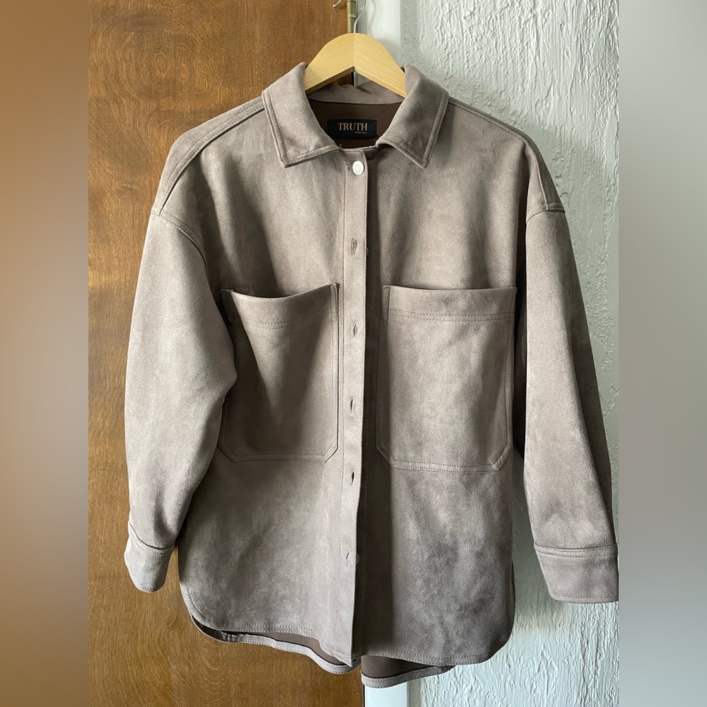 Truth by Republic Faux Suede Shirt